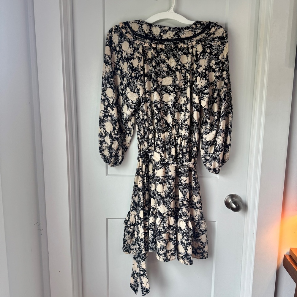 LC Lauren Conrad Ruffle Chiffon Shirt Dress Size Medium NEW WITH TAGS - Picture 3 of 10